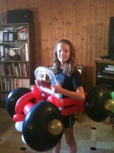 Fun balloon car